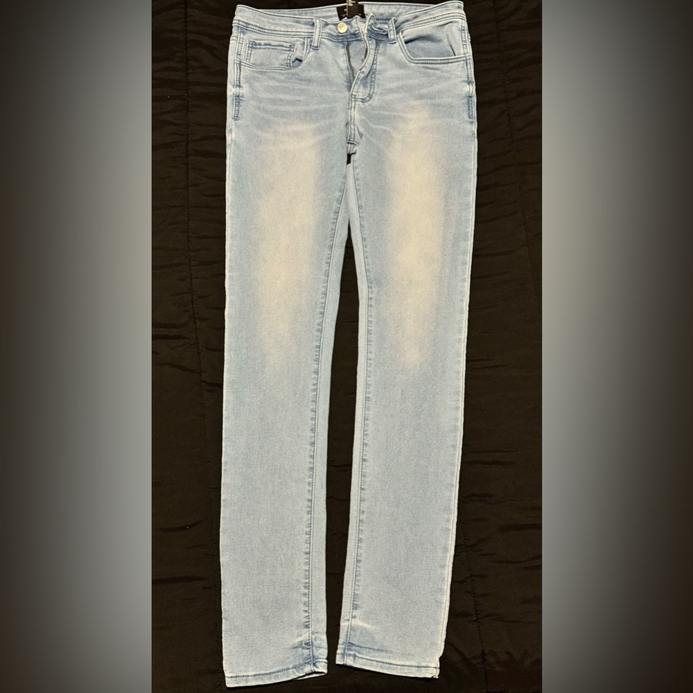 Staked skinny jeans
